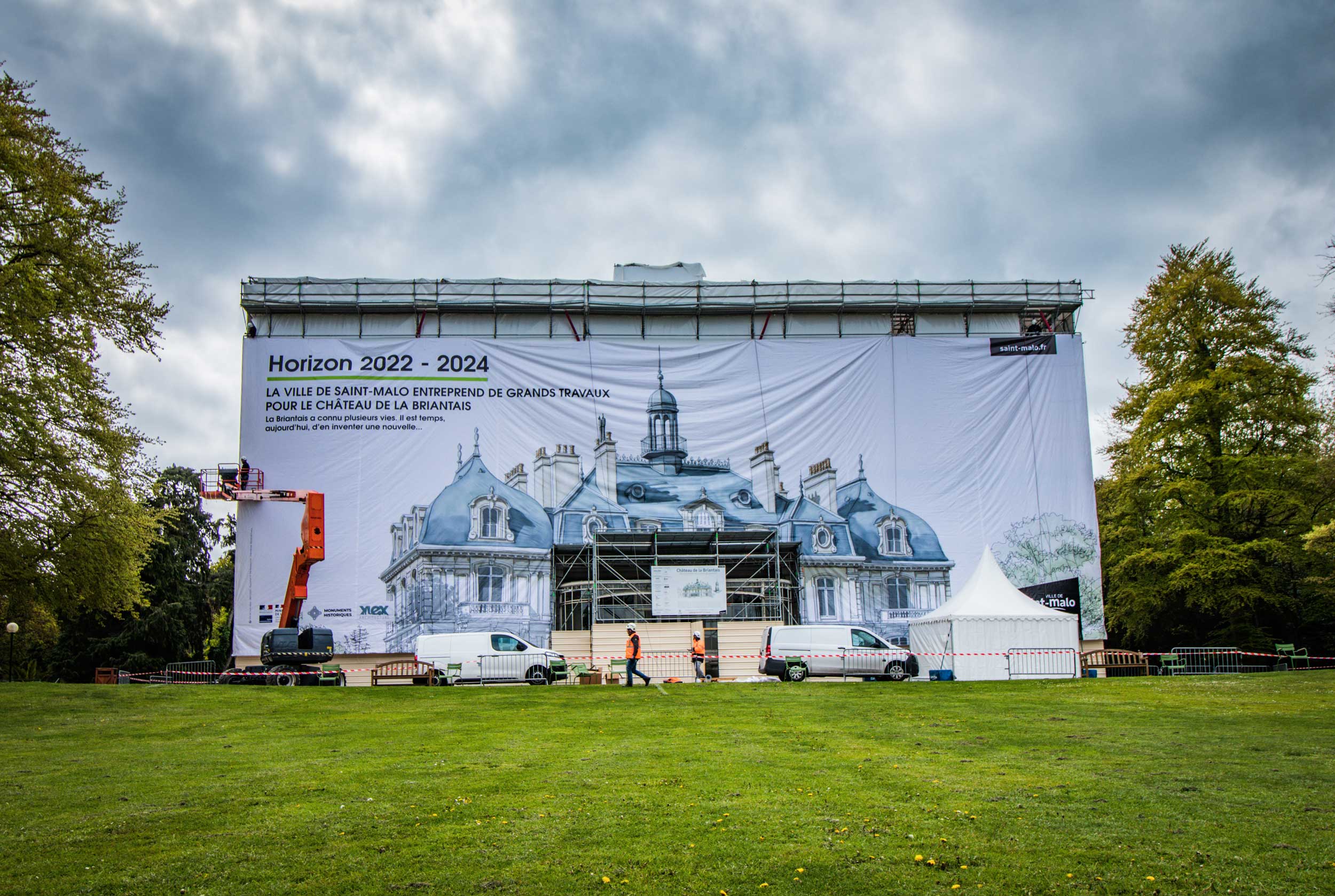 Rénovation du château de La Briantais - Ville de Saint-Malo