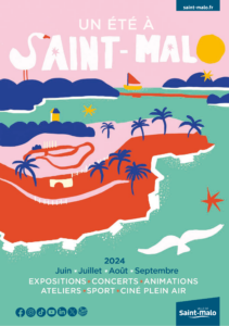 Affiche de l'été "un été à Saint-Malo"