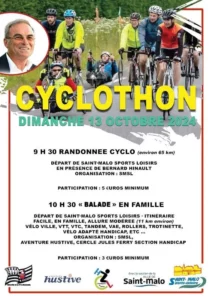 affiche cyclothon saint-malo sports loisirs