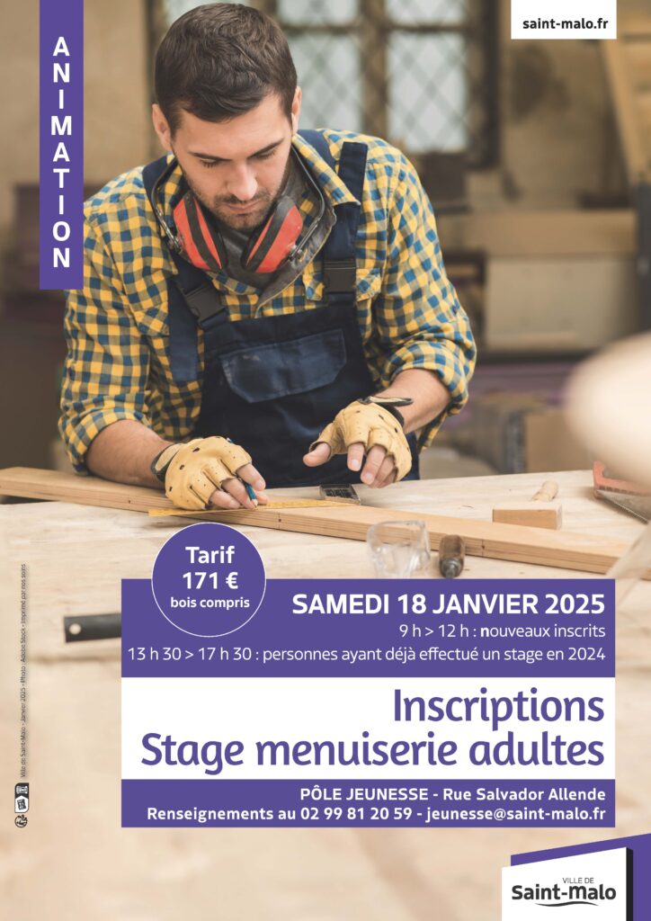 Stage de menuiserie - Ados 11 / 17 ans