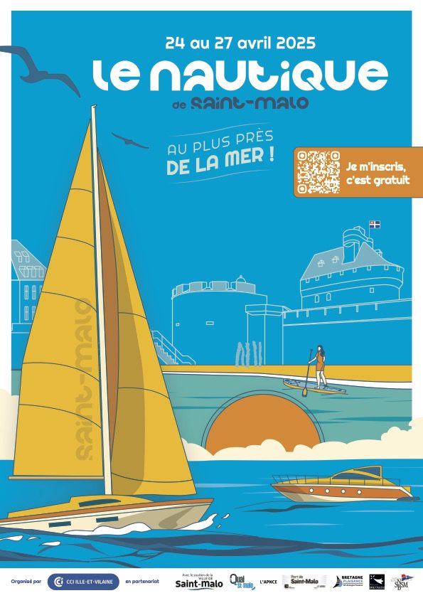 Affiche Le nautique Saint-Malo